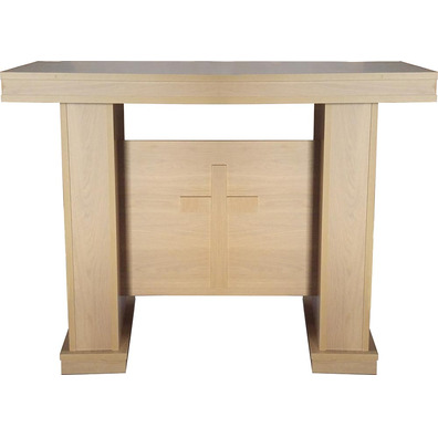 Imitation wood melamine altar table