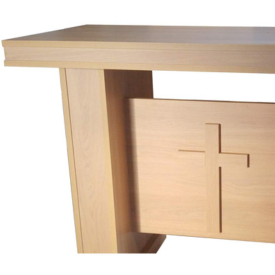 Imitation wood melamine altar table