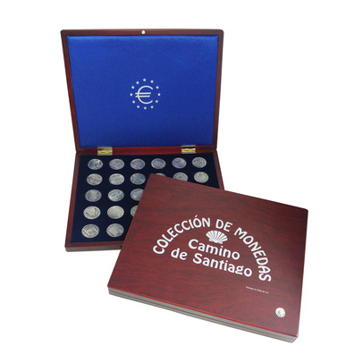 Coins-medals of the stages of the Camino de Santiago