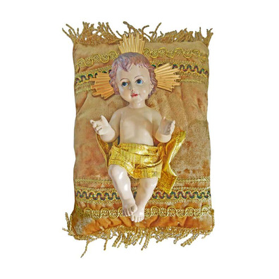Baby Jesus of 18 cm. with cushion | marble