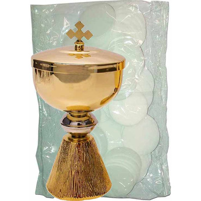 Gluten-free wafers and ciborium for Communion