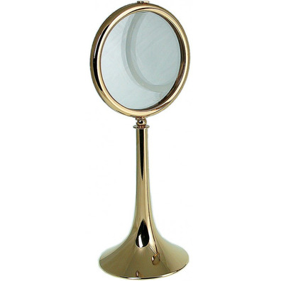 Smooth golden metal monstrance