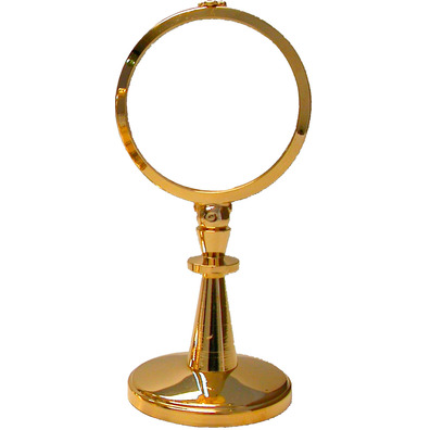 Monstrance in gold metal