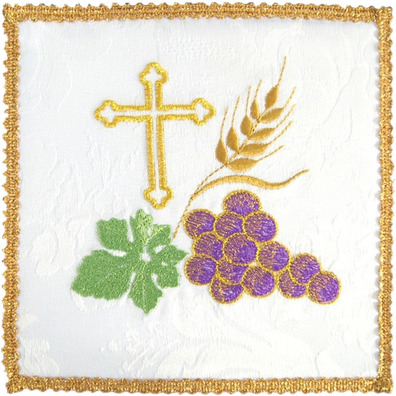 Altar cloth pall | Liturgical embroidery white