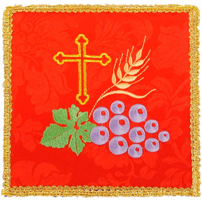 Altar cloth pall | Liturgical embroidery red