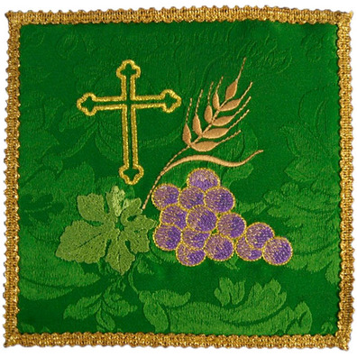 Altar cloth pall | Liturgical embroidery green