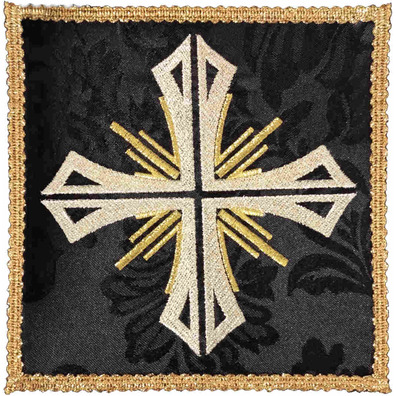 Black pall with Cross embroidery | Church cloths