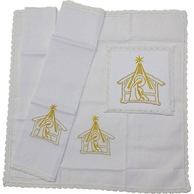 Altar cloths with Christmas embroidery