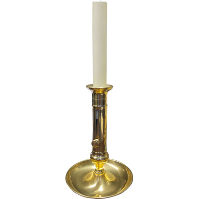 Golden metal candlestick | Candleholder