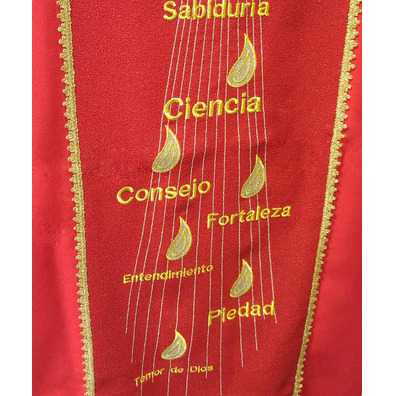 Holy Spirit Embroidered Lectern Cloth | Pentecost