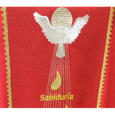 Holy Spirit Embroidered Lectern Cloth | Pentecost