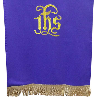 Lectern cover cloth with JHS purple embroidery