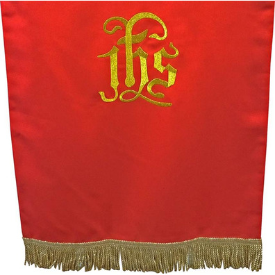 Lectern cover cloth with JHS red embroidery