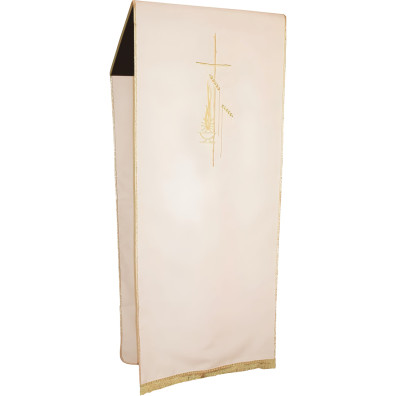 Gold Fringe Polyester Lectern Cloth beige