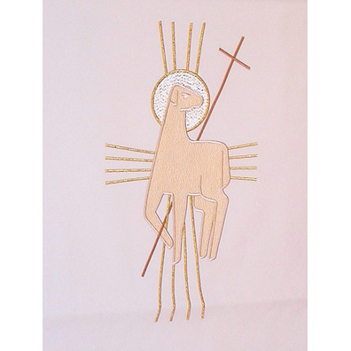 Polyester lectern cloth in the four beige liturgical colors