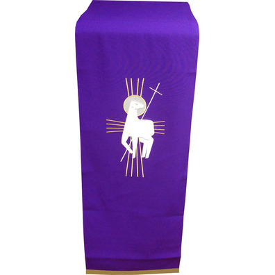 Polyester lectern cloth in the four liturgical colors purple