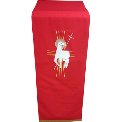 Polyester lectern cloth in the four liturgical colors red