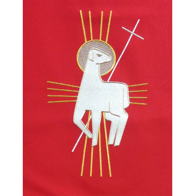 Polyester lectern cloth in the four liturgical colors red