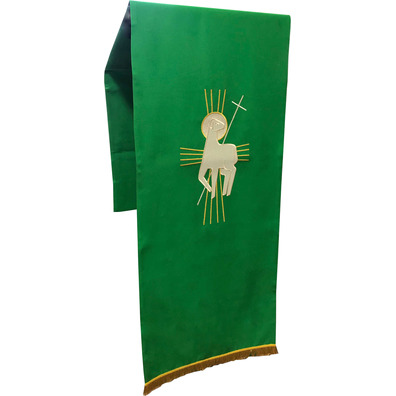 Polyester lectern cloth in the four liturgical colors green