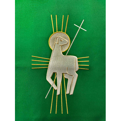 Polyester lectern cloth in the four liturgical colors green