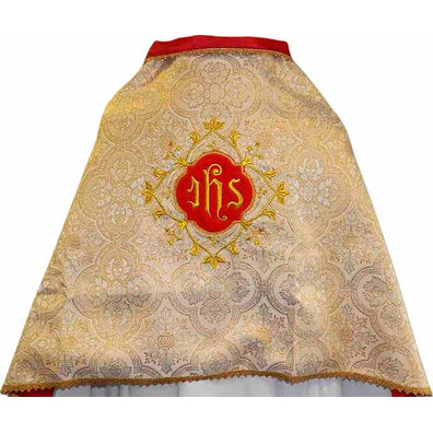 Humeral cloth with JHS embroidery