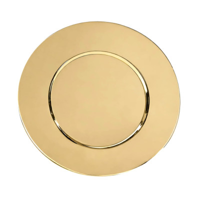 Smooth metal paten - 15.5 diameter