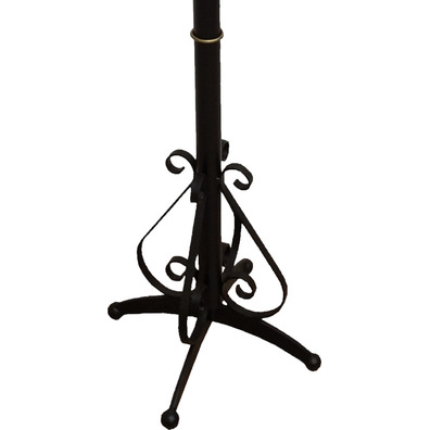 Wrought iron censer stand with Christogram