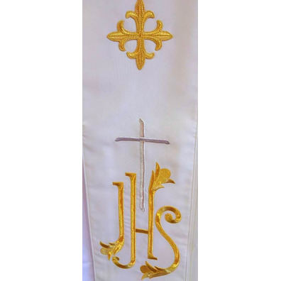 Catholic priest cope | JHS Embroidery white