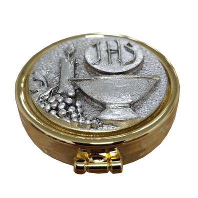 Catholic Pyx | Religious elements in relief