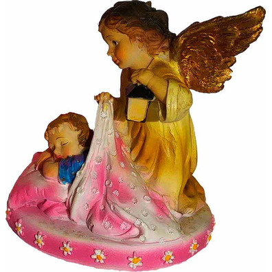 Child and Guardian Angel figurine