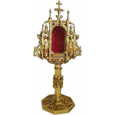 Gothic bronze reliquary