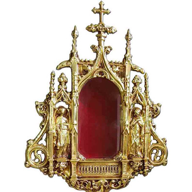 Gothic bronze reliquary