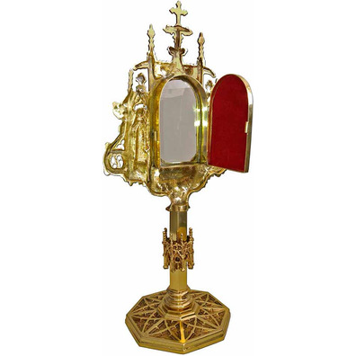 Gothic bronze reliquary