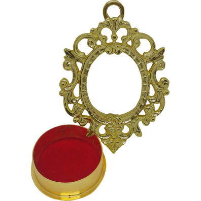 Liturgical reliquary for golden color relic