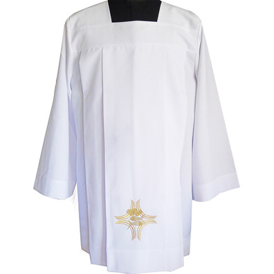 White embroidered ratchet for priest