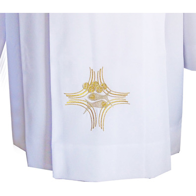 White embroidered ratchet for priest
