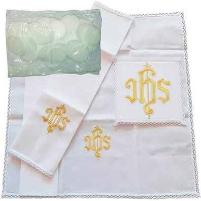 Gluten-free Hosts and altar linen cloths