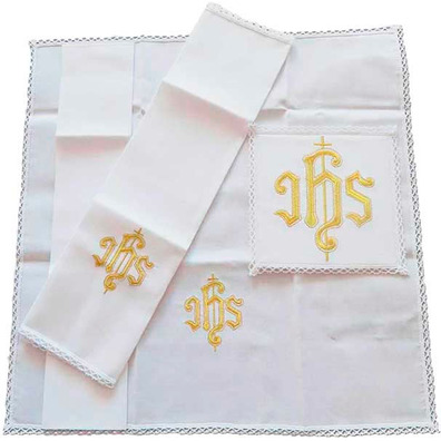 Gluten-free Hosts and altar linen cloths