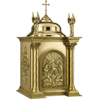 Tabernacle with standing angels