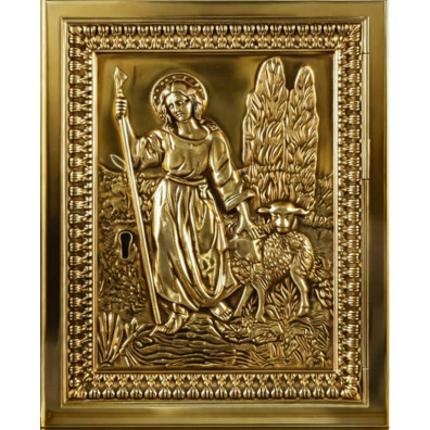 Tabernacle with shepherd and lambs