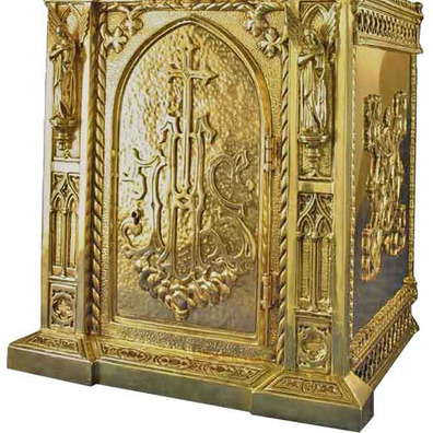 Gothic bronze tabernacle