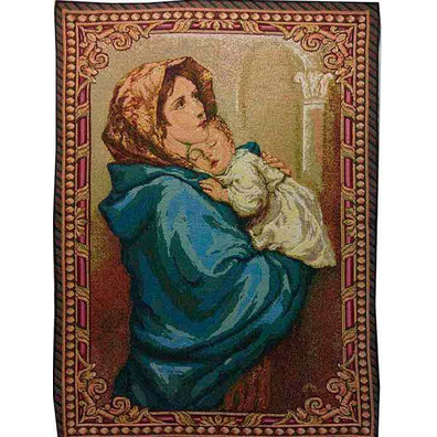 Tapestry of the Virgin with Child (Madonnina) by Ferruzi