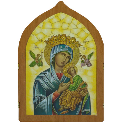 Wood imitation triptych | Our Lady of Perpetual Help