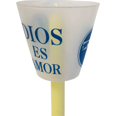 Plastic lampshade for procession candle