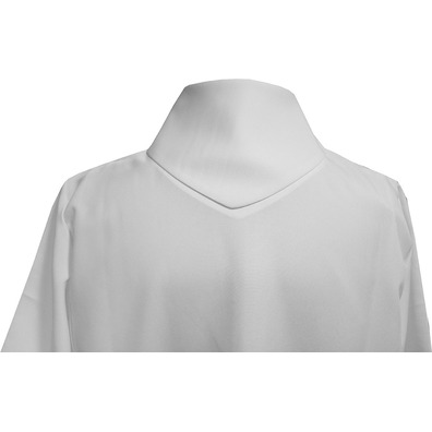 White 100% polyester plain altar server robe