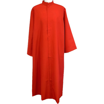 Red altar boy robe in 100% polyester