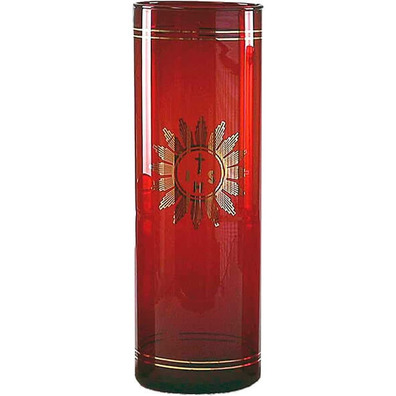 Vessel of the Blessed Sacrament of red glass | 8 Ø