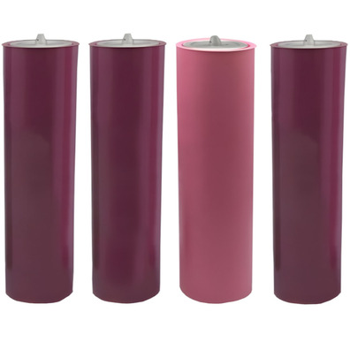 Two-colour candles for Advent wreath | 6 x 25 cm