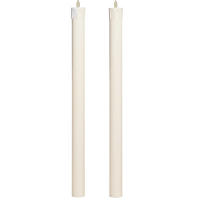 2 battery-operated processional candles  | 4.3 x 60 cm (23.6 in)