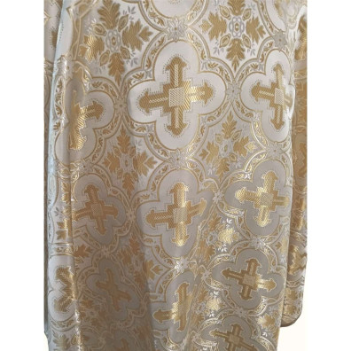 Brocade beige fabric chasuble